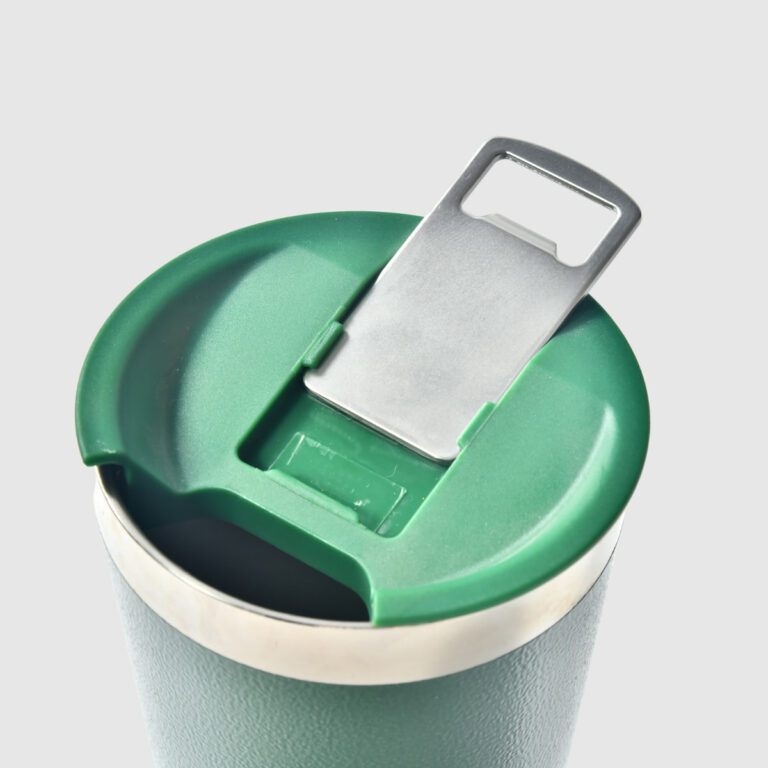 Custom 16oz Vacuum Travel Mug with Bottle Opener
