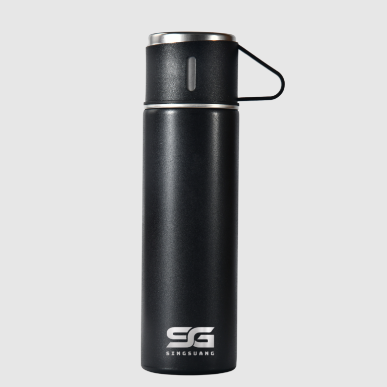 Vacuum Water Bottle Gift Set with 3 Lids