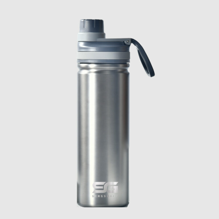 steel color vacuum water bottle