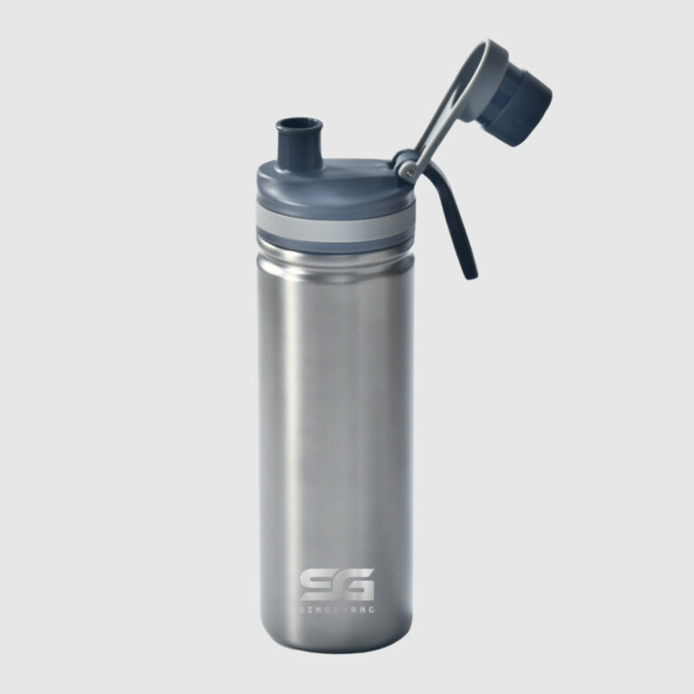 steel color vacuum water bottle